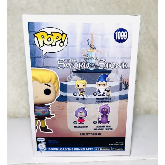 Funko Pop Disney The Sword in the Stone - Arthur #1099 Vinyl Figure w/Protector - Picture 3 of 6